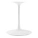 Lippa 54" Round Artificial Marble Dining Table - White Black - MOD10595