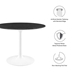 Lippa 40" Round Artificial Marble Dining Table - White Black - MOD10597