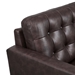 Exalt Tufted Leather Loveseat - Brown - MOD10707