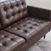 Exalt Tufted Leather Sofa - Brown - MOD10708