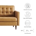 Exalt Tufted Leather Sofa - Tan - MOD10709