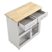 Culinary Kitchen Cart With Towel Bar - Light Gray Natural - MOD10750