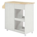 Culinary Kitchen Cart With Spice Rack - White Natural - MOD10756
