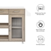 Culinary Kitchen Cart With Spice Rack - Oak White - MOD10760