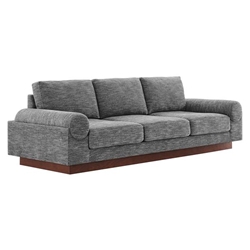 Oasis Upholstered Fabric Sofa - Gray 