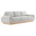 Oasis Upholstered Fabric Sofa - Light Gray - MOD10765