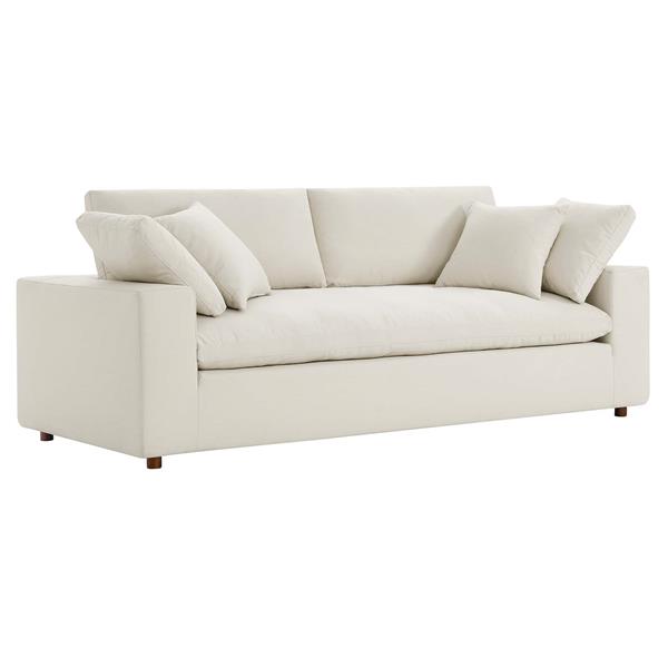 Commix Down Filled Overstuffed Sofa - Light Beige 