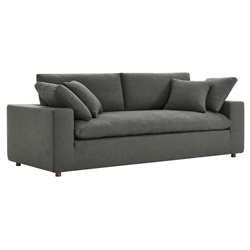 Commix Down Filled Overstuffed Sofa - Gray 