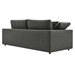 Commix Down Filled Overstuffed Sofa - Gray - MOD10772
