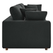 Commix Down Filled Overstuffed Sofa - Black - MOD10773