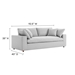 Commix Down Filled Overstuffed Sofa - Light Gray - MOD10781