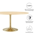 Lippa 60" Oval Wood Grain Dining Table - Gold Natural - MOD10785