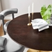 Lippa 48" Round Wood Grain Dining Table - Gold Cherry Walnut - MOD10791