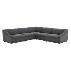 Comprise 5-Piece Sectional Sofa - Charcoal 