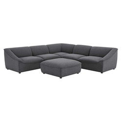 Comprise 6-Piece Sectional Sofa - Charcoal 