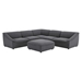 Comprise 6-Piece Sectional Sofa - Charcoal - MOD10860