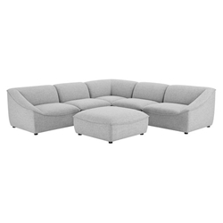 Comprise 6-Piece Sectional Sofa - Light Gray 
