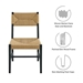 Bodie Wood Dining Chair - Black Natural - MOD10955