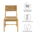 Bodie Wood Dining Chair - Natural Natural - MOD10957