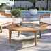 Brisbane Teak Wood Outdoor Patio Coffee Table - Natural - MOD10995