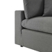 Commix Overstuffed Outdoor Patio Sofa - Charcoal - MOD11012