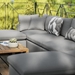 Commix 6-Piece Outdoor Patio Sectional Sofa - Charcoal - MOD11022