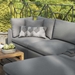 Commix 4-Piece Outdoor Patio Sectional Sofa - Charcoal - MOD11031