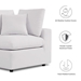 Commix 4-Piece Outdoor Patio Sectional Sofa - White - MOD11032