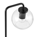 Silo Glass Globe Glass and Metal Table Lamp - Black - MOD11104