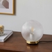 Destiny Glass and Metal Table Lamp - Satin Brass - MOD11109