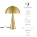 Selena Metal Table Lamp - Satin Brass - MOD11154