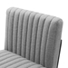 Indulge Channel Tufted Fabric Bar Stools - Light Gray - MOD11170