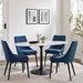 Lippa 60" Oval Terrazzo Dining Table - Black White - MOD11178