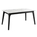 Juxtapose 63" Rectangular Performance Artificial Marble Dining Table - Black White - MOD11207