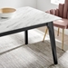 Juxtapose 63" Rectangular Performance Artificial Marble Dining Table - Black White - MOD11207
