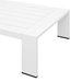 Tahoe Outdoor Patio Powder-Coated Aluminum Coffee Table - White - MOD11209