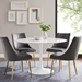 Lippa 48" Round Terrazzo Dining Table - White White - MOD11225
