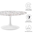 Lippa 36" Round Terrazzo Coffee Table - White White - MOD11233