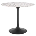 Lippa 36" Round Terrazzo Dining Table - Black White - MOD11236