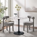 Lippa 36" Round Terrazzo Dining Table - Black White - MOD11236