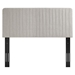 Milenna Channel Tufted Upholstered Fabric King/California King Headboard - Oatmeal - MOD11394