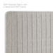 Milenna Channel Tufted Upholstered Fabric King/California King Headboard - Oatmeal - MOD11394