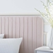 Celine Channel Tufted Performance Velvet Full Platform Bed - Pink - MOD11400