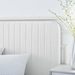 Celine Channel Tufted Performance Velvet Full Platform Bed - White - MOD11402