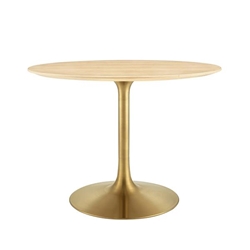 Lippa 40" Wood Dining Table - Gold Natural 