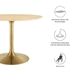 Lippa 40" Wood Dining Table - Gold Natural - MOD11447