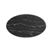 Lippa 48" Oval Artificial Marble Dining Table - Gold Black - MOD11448
