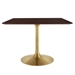 Lippa 40" Square Wood Dining Table - Gold Cherry Walnut - MOD11455