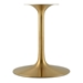 Lippa 40" Square Wood Dining Table - Gold Natural - MOD11456