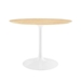 Lippa 40" Round Wood Grain Dining Table - White Natural - MOD11473